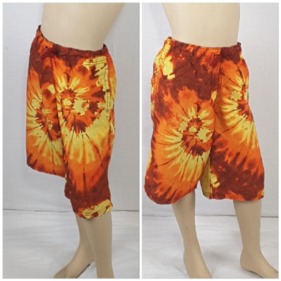 *BOYS* Fireball Motif Swim Trunks size X-Large - Picture 4 of 7